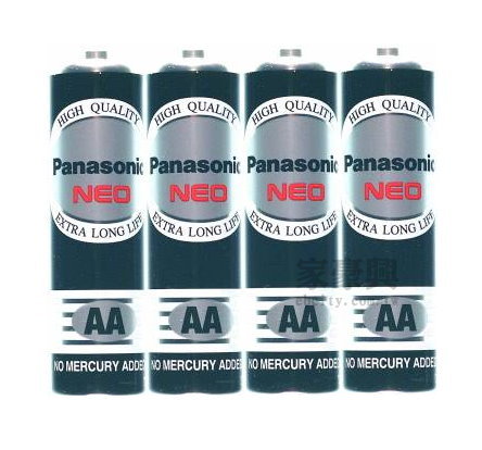 碳鋅電池 國際牌3號AA R6NNT/4SC  錳乾電池(黑) 4個/組