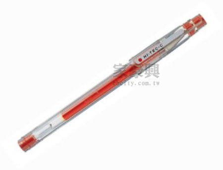 超細鋼珠筆 PILOT  HI-TEC-C 0.4mm 紅色